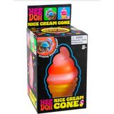 Laslusa Toys Needoh Nice Cream Cone Squishy Oyuncak Stres Topu – Yumuşak Sıkılabilir Duyusal Oyuncak - Renkli
