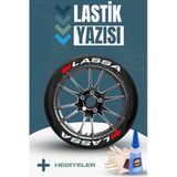Lassa Motosiklet Ve Otomobil Araç 3d Oto Lastik Yazısı Sticker Arma Seti – 8 Adet