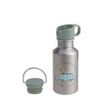 Lassig Adventure Bus Çelik Çocuk Matara 500 Ml - Yeşil