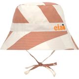 Lassig Fishing Hat Uv Korumalı Şapka Stripes Clay Sea Salt - 1 - 3 Yaş - Kahverengi