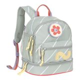 Lassig Happy Trails Mini Sırt Çantası Çiçek Desenli, Çok Renkli, 3 Yaş ve Üzeri,%100 Geri Dönüştürülmüş Polyester, Islak Eşya Bölmeli, 24,5 x 15,5 x 27 cm, Kreş ve Günlük Kullanım için