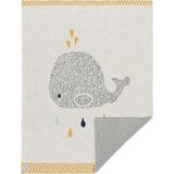 Lassig Little Water Whale Örgü Bebek Battaniyesi - 75 x 100 cm
