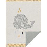 Lassig Little Water Whale Örgü Bebek Battaniyesi - 75 x 100 cm