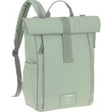 Lassig Rolltop Up Bebek Bakım Sırt Çantası Silver Green - Açık Yeşil
