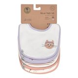 Lassig Tiny Team Mama Önlüğü, Su Geçirmez, Bebek, Çok Renkli, Cırt Cırt Kapama, Makinede Yıkanabilir, Organik Pamuk ve Geri Dönüştürülmüş Polyester, 29,5x21,5 cm, 3-18 Ay, 5 Adet, Kedi Desenli