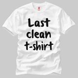 Last Clean T-Shirt Erkek Tişört - Beyaz