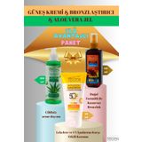 LAST TOUCH 3'lü Paket Leke Karşıtı Yüksek Korumalı Güneş Kremi & Kusursuz Bronzlaştırıcı Yağ & Aloe Vera Jel