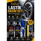 Lastik Bakım Seti (Jant Temizleyici + Jant Temizleme Fırçası + Lastik Parlatıcı + Lastik Süngeri)