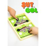 Lastik Fırlatmalı Futbol Şut ve Gol Hızlı Sapan Masa Futbol Oyunu Çocuk Odaklanma Zeka Kutu Oyunu - Yeşil