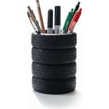 Lastik Kalem Tutucu, Kalemlik, Tire Pen Holder, Şık Masa Üstü Pratik Organizer - -- - Option-1