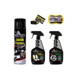 Lastik Parlatıcı+Döşeme Temizleyici+Jant TEMIZLEYICI+2AD Göğüs Parlatıcı+Sünger Ebrayn-6parça