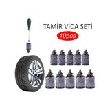 Lastik Tamir Kiti Kauçuk Vida Seti Beyaz