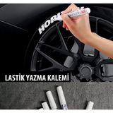 Lastik Yazı Boyama Kalemi Beyaz 1 Adet Onkar