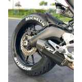 Lastik Yazısı Michelin Ürün 4 Adet Motorsiklet Ve Araba Sticker