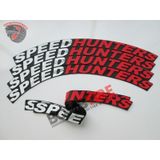Lastik Yazısı Speedhunters Çift Renk 4 Adet Araç Motorsiklet Lastik Sticker Etiket