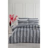 Lastikli Çarşaflı Tek Kişilik Nevresim Takımı Leopar - Füme - Gri - 160 x 220 cm