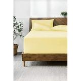 Lastikli & Hipoalerjenik Çarşaf%100 Pamuk Penye Kumaş Çift Kişilik 200X200 Lemon, Luxcarsaf