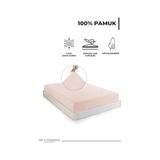 Lastikli & Hipoalerjenik ÇARŞAF%100 Pamuk Penye Kumaş Çift Kişilik 200X200 Somon, Luxcarsaf - 001-Renkli