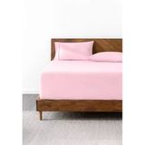 Lastikli & Hipoalerjenik Çarşaf%100 Pamuk Penye Kumaş Pembe 200X200, Luxcarsaf