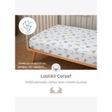 Lastikli Müslin Bebek Çarşaf - Bebe Lapin