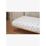 Lastikli Müslin Bebek Çarşaf - Rainbow Lapin