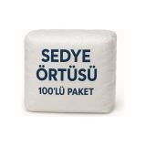 Lastikli Sedye Örtüsü, 240x80 CM, 12 GR Kumaş Ağırlığı, 100'lü Paket, Klinik, Hastane ve Muayenehane için