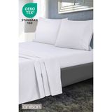 Lastiksiz Düz Beyaz Saten Çarşaf Tek/Çift Kişilik Ev Ve Otel Çarşafı,83 Tel - 240 x 280 cm