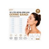 lasting beauty 16 Adet Şeffaf Yüz Germe, Boyun, Kaş, Gerdirme Bandı – Makyaj Altına Uygun, İnce ve Pratik