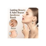 lasting beauty 6 adet şeffaf boyun germe bandı Gıdık Toplayıcı Çene Boyun Bandı yüz kaş germe bandı