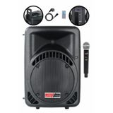 Lastvoice Ample-15AP Taşınabilir Portatif Ses Sistemi, 15 inç, 1000 Watt, Mikrofonlu, Siyah