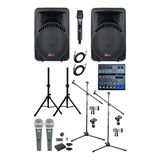 Lastvoice Ample Surface Paket-2 Aktif Hoparlör ve Mikser Full Ses Sistemi Seti