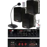 Lastvoice Black Large Paket-2 Hoparlör ve Amfi Anons Ses Sistemi Seti