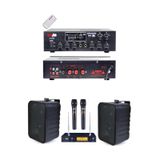 Lastvoice Black Large Plus Paket-1 Hoparlör ve Anfi Anons Ses Sistemi Seti