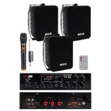 Lastvoice Black Large Plus Paket, 2 Hoparlör, Anfi Anons Ses Sistemi Seti, SXC-999E Kablosuz Mikrofon, LV-2100 Amfi
