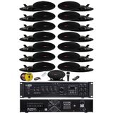 Lastvoice Black Maxx Paket, 6 Bölgeli Anfi Ses Sistemi, 15 Adet Tavan Hoparlörü, USB Bluetooth, 350 Watt