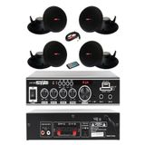 Lastvoice Black Small-3 Tavan Hoparlör Ve Anfi Ses Sistemi Paketi ( 1 Anfi 4 Hoparlör)