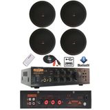Lastvoice Black Small-5 Tavan Hoparlör ve Anfi Ses Sistemi Paketi