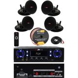 Lastvoice Black Stately Pack-4 Tavan Hoparlörü ve Amfi Ses Sistemi Seti