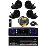 Lastvoice Black Stately Pack-4 Tavan Hoparlörü Ve Anfi Ses Sistemi Seti