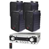 Lastvoice Black Wall Small Paket-2 Hoparlör ve Anfi Ses Sistemi Seti