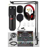 Lastvoice BM800 Titanium Set Efektli Ses Kartı, Mikrofon Kulaklık, Stand (PC ve Telefon)