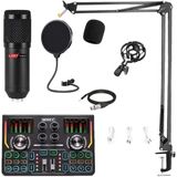 Lastvoice BM800 Titanium V2 Set Efektli Ses Kartı Mikrofon Stand Kayıt Canlı Yayın (Pc ve Telefon) - BM800-V2 - Siyah