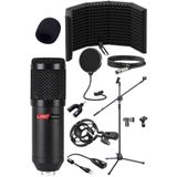 Lastvoice BM800PF Mikrofon Yalıtım Paneli Stand Filtre Shock Mount