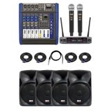 Lastvoice Bronz Paket-3 Profesyonel Ses Sistemi, Midex MP-700 Mikser, Lx-10 Hoparlör, Kablosuz Mikrofon Seti