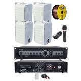 Lastvoice High Voice Paket-1 Bölgeli Anfi ve Duvar Hoparlör Ses Anons Sistemi Seti