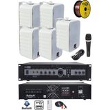 Lastvoice High Voice Paket-2 Bölgeli Anfi ve Duvar Hoparlör Ses Anons Sistemi Seti