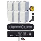 Lastvoice High Voice Paket-3 Bölgeli Amfi ve Duvar Hoparlör Ses Anons Sistemi Seti