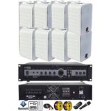 Lastvoice High Voice Paket-4 Bölgeli Anfi ve Duvar Hoparlör Ses Anons Sistemi Seti