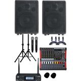 Lastvoice Ideal Plus Paket-4 Okul Tören ve Canlı Müzik Ses Sistemi Seti, Siyah - Standart - Renkli