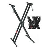 Lastvoice Ks-04dw Çift Profilli 7 Kademeli Üst Segmen Org Sehpası Standı Ayağı (SABİTLEME KAYIŞLI)